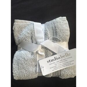 Pack Of 6 13"x13" Wash Cloths By Studio Belle‎ 100% Cotton